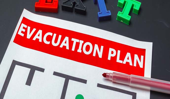 evacuation plane