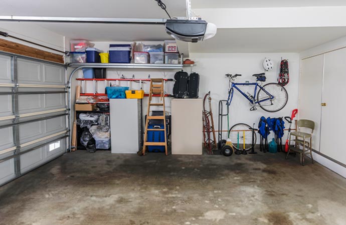 garage damaged because of water