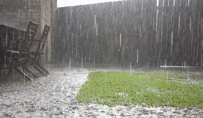heavy rain