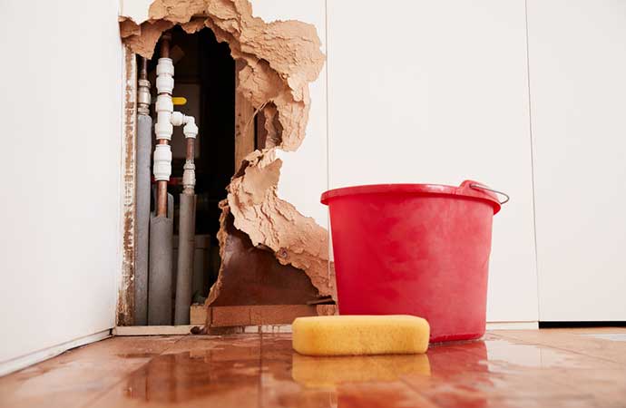 pipe burst water damage