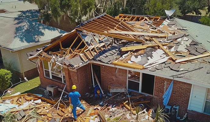 Wind Damage Restoration in Billings