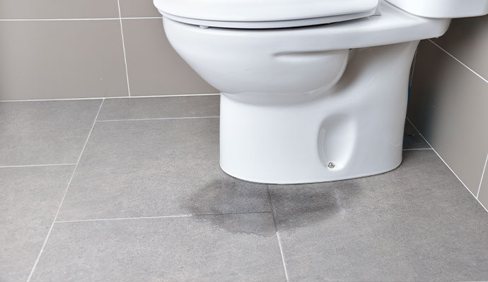 Water leak in toilet