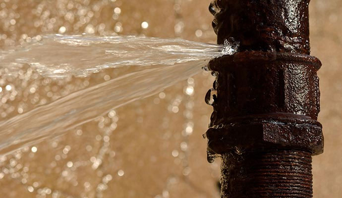 Water pipe break